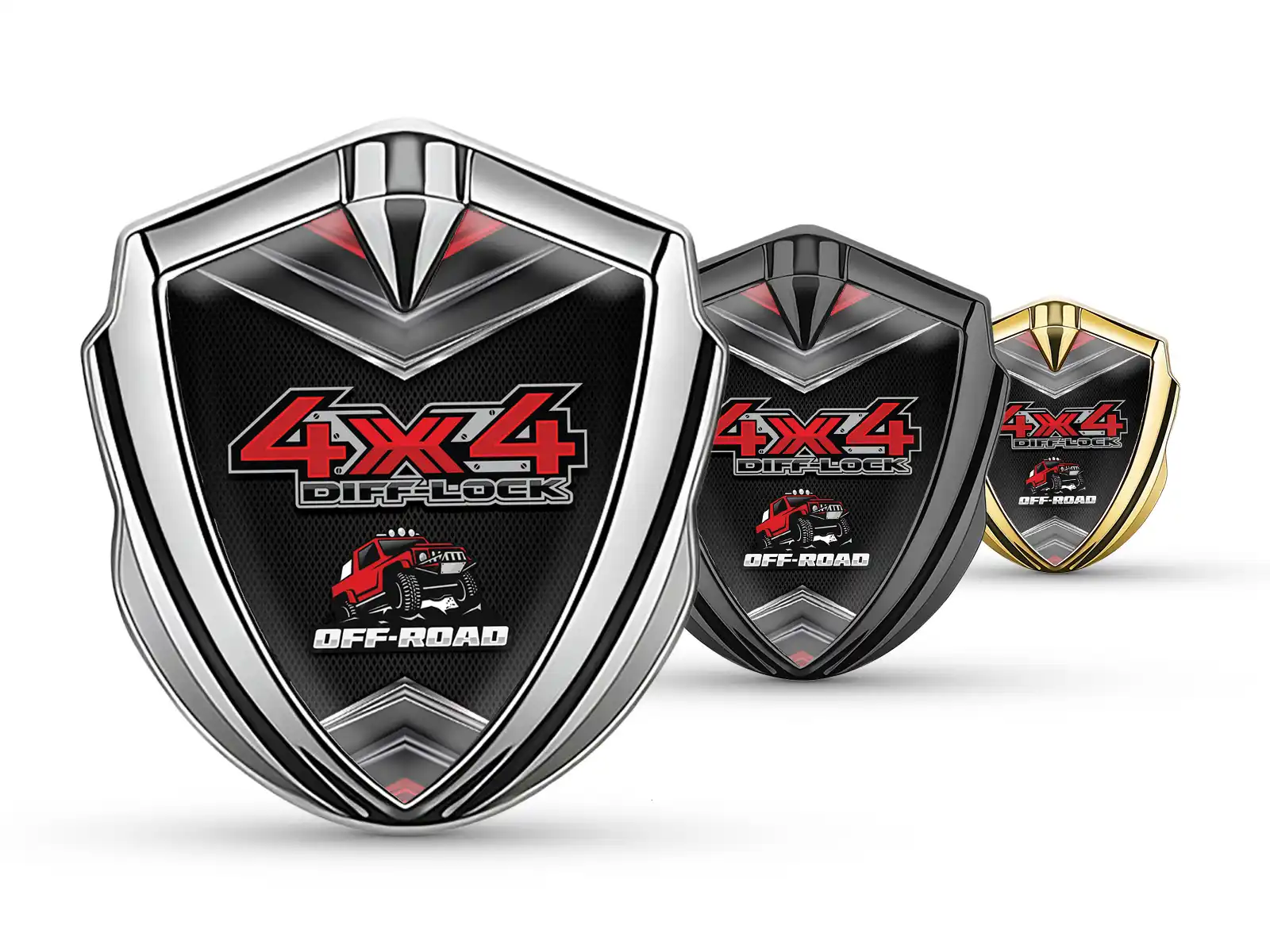 Car Badges Customizable Glossy Metal Edge